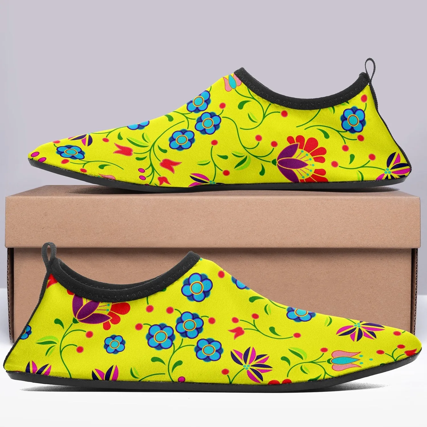 Fleur Indigine Mais Sockamoccs Kid's Sockamoccs Slip On Shoes