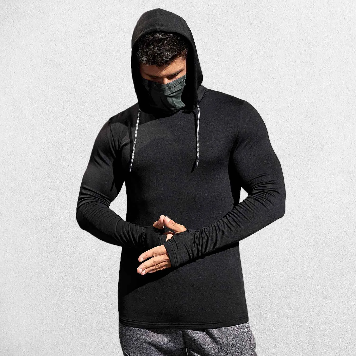 Men’s Sun Protection Hooded Shirt - UV-Resistant Outdoor Activewear